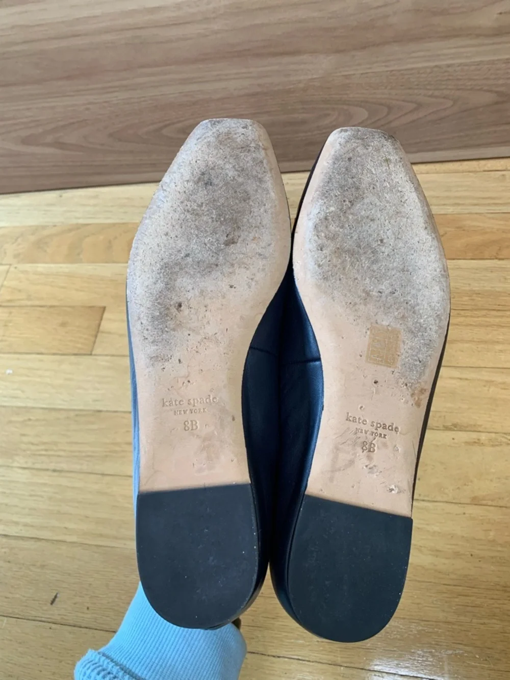 Kate Spade New York Bowdie Ballet Flats in Navy Blue - Size 8